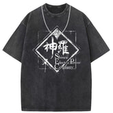 Men T Shirts Crew neck short sleeve T-shirt women washed and old