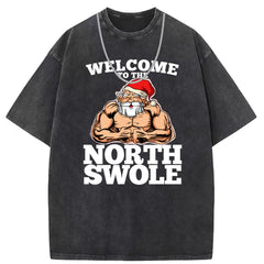 Men T Shirts Short Sleeve T-Shirt Women Washed Old American Street