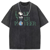 Mens T Shirts Retro Old Cotton Short Sleeve T-Shirts