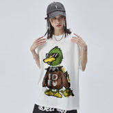 Men T Shirts Hand Painted Oil Painting Green Head