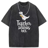 Men T Shirts Washed old punk short-sleeved T-shirt