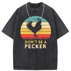 Men T Shirts Short Sleeve T-Shirt Washed Old Punk