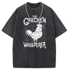 Men T Shirts Washed old punk cotton short-sleeved T-shirt