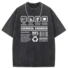 Men T Shirts Printed short-sleeved T-shirt washed and old