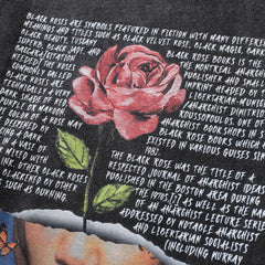 Men Long Sleeve T Shirt Rose Portrait Printing Trend