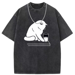 Mens T Shirts Cotton Printed Short Sleeve T-Shirts