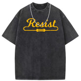 Men T Shirts Short-sleeved T-shirt women washed and old