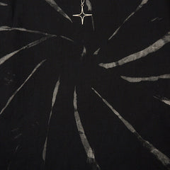 Men Long Sleeve T Shirt Necklace T-shirt Tie-Dyed Loose Cotton