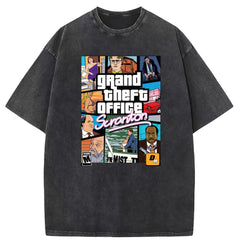 Mens T Shirts Loose Print