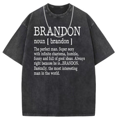 Men T Shirts Washed old punk cotton printed short-sleeved T-shirt