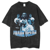 Men's T Shirts Old Printed Cobra Men's Short Sleeve T-Shirt Washing Water