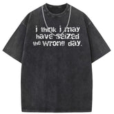 Men T Shirts Vintage old anime oversize printed short-sleeved T-shirt