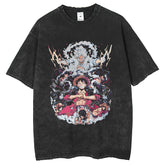 Mens T Shirts LUFEI Printed T-Shirts Loose and old washing water