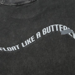 Men Long Sleeve T Shirt Tyson Printed T-shirt Washed Old