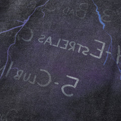 Men Long Sleeve T Shirt Rapper Character Hip Hop Rock Distressed