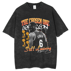 Mens T Shirts James Digital White Ink Print Short Sleeve T-Shirts