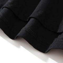 Men Long Sleeve T Shirt Creative Science Fiction Smiley Face Printing Loose Casual