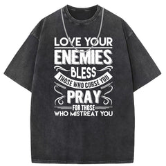 Men T Shirts Short-sleeved T-shirt women washed and old