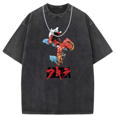 Men T Shirts Short-sleeved T-shirt women washed and old