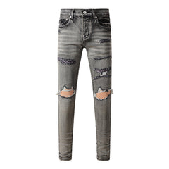 Purple Brand Jeans Pure Cotton High Street Trend