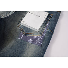 Purple Brand Jeans Pure Cotton High Street Trend