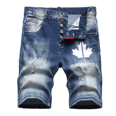 DSQ2 Short Jeans Broken Patch Short Jeans