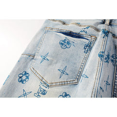 Purple Brand Jeans Pure Cotton High Street Trend