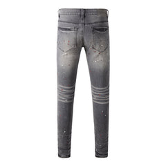 Purple Brand Jeans Pure Cotton High Street Trend #9107
