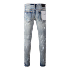 Purple Brand Jeans Pure Cotton High Street Trend #9043