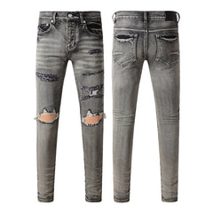 Purple Brand Jeans Pure Cotton High Street Trend