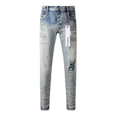 Purple Brand Jeans Pure Cotton High Street Trend #9050