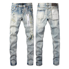 Purple Brand Jeans Pure Cotton High Street Trend #9050