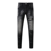 Purple Brand Jeans Pure Cotton High Street Trend #9099