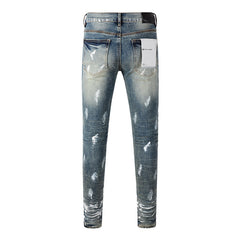 Purple Brand Jeans Pure Cotton High Street Trend