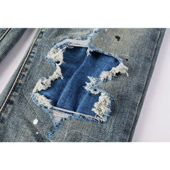 Purple Brand Jeans Pure Cotton High Street Trend