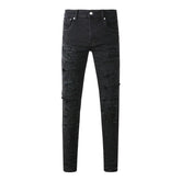 Purple Brand Jeans Pure Cotton High Street Trend #9108