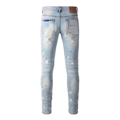 Purple Brand Jeans Pure Cotton High Street Trend