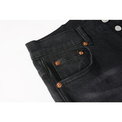 Purple Brand Jeans Pure Cotton High Street Trend #9098