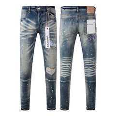 Purple Brand Jeans Pure Cotton High Street Trend