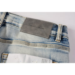 Purple Brand Jeans Pure Cotton High Street Trend #9050