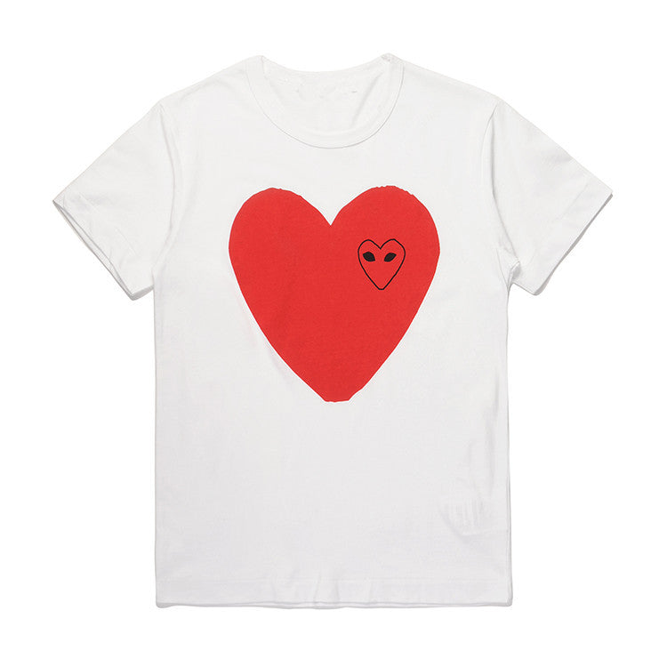 CDG Be Kind T Shirt Short-Sleeved T-shirt Cotton round Neck Men and Women