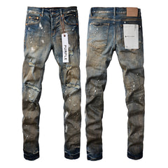 Purple Brand Jeans Pure Cotton High Street Trend