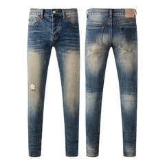 Purple Brand Jeans Pure Cotton High Street Trend #9097