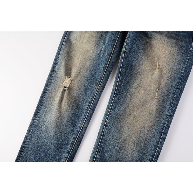 Purple Brand Jeans Pure Cotton High Street Trend #9097