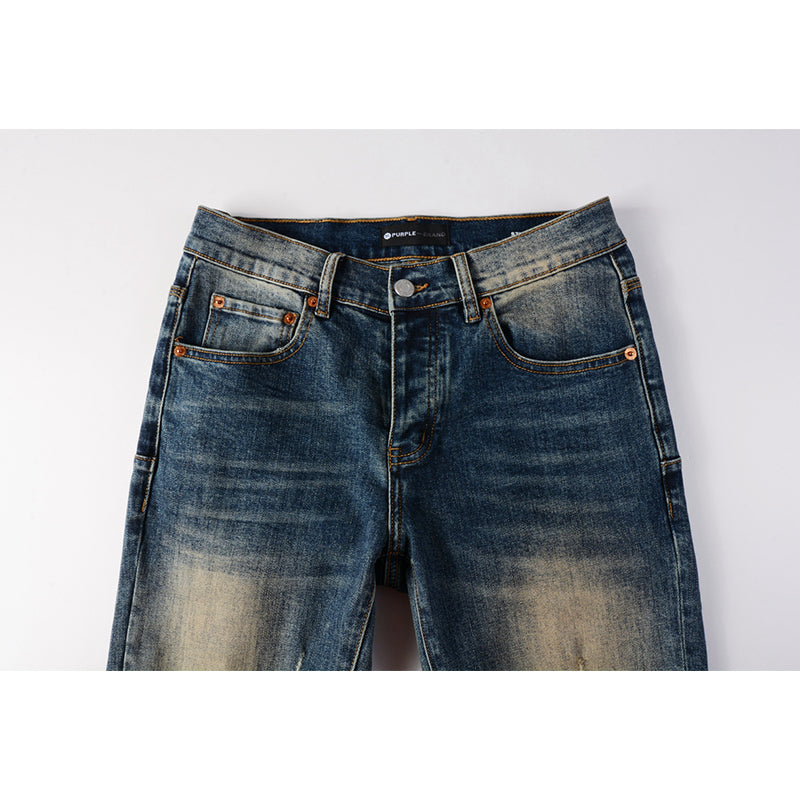 Purple Brand Jeans Pure Cotton High Street Trend #9097