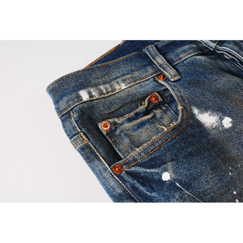 Purple Brand Jeans Pure Cotton High Street Trend