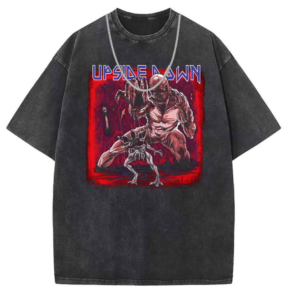 Men T Shirts Crew neck short sleeve T-shirt retro vintage loose casual
