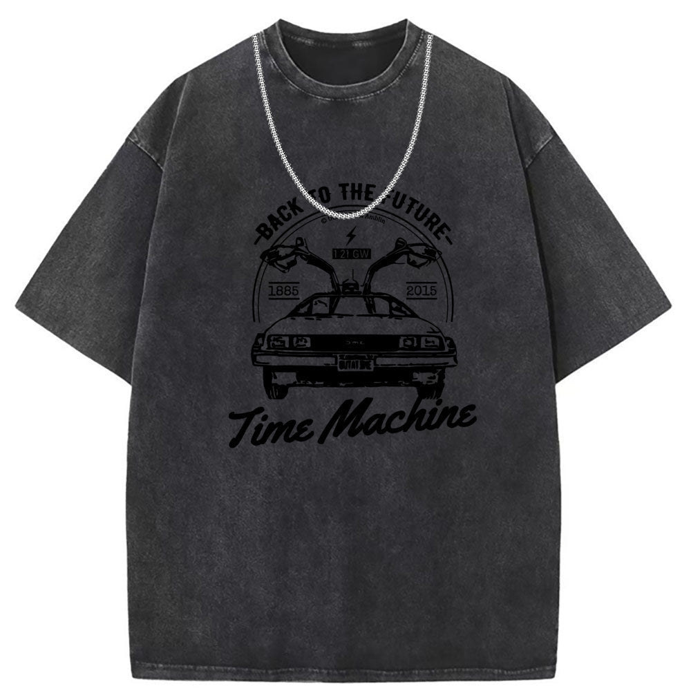 Men's T Shirts Cotton Crew Neck Short Sleeve T-Shirt Women's Washed and Old
