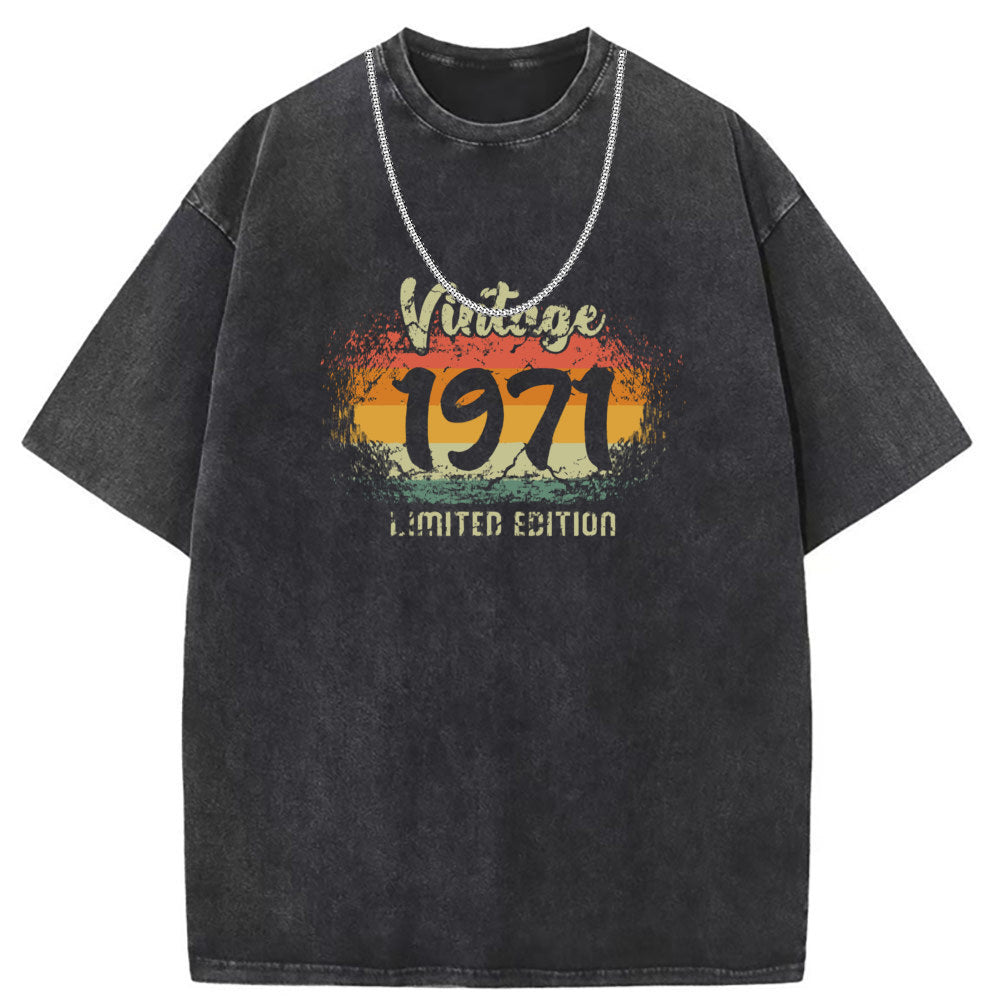 Men T Shirts Washed Old Casual