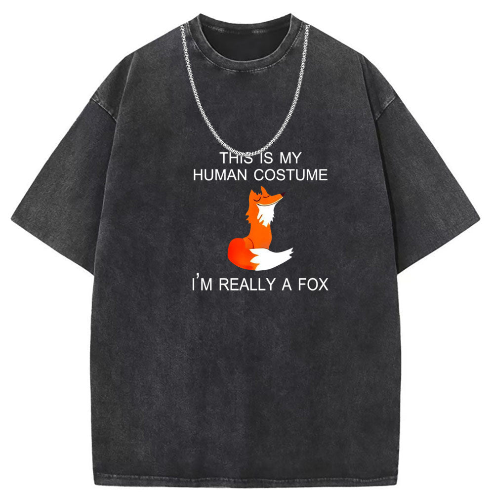 Men T Shirts Short Sleeve T-Shirts Women Washed Old American Street